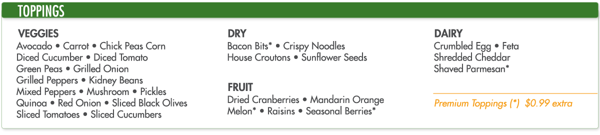 Toppings